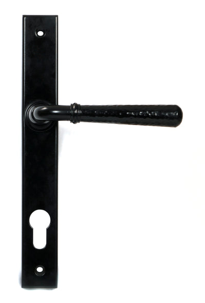 From The Anvil 46387 - Black Hammered Newbury Slimline Espag. Lock Set