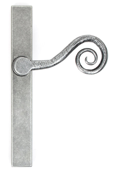 From The Anvil 46398R - Pewter Monkeytail Slimline Lever Espag. Latch - RH