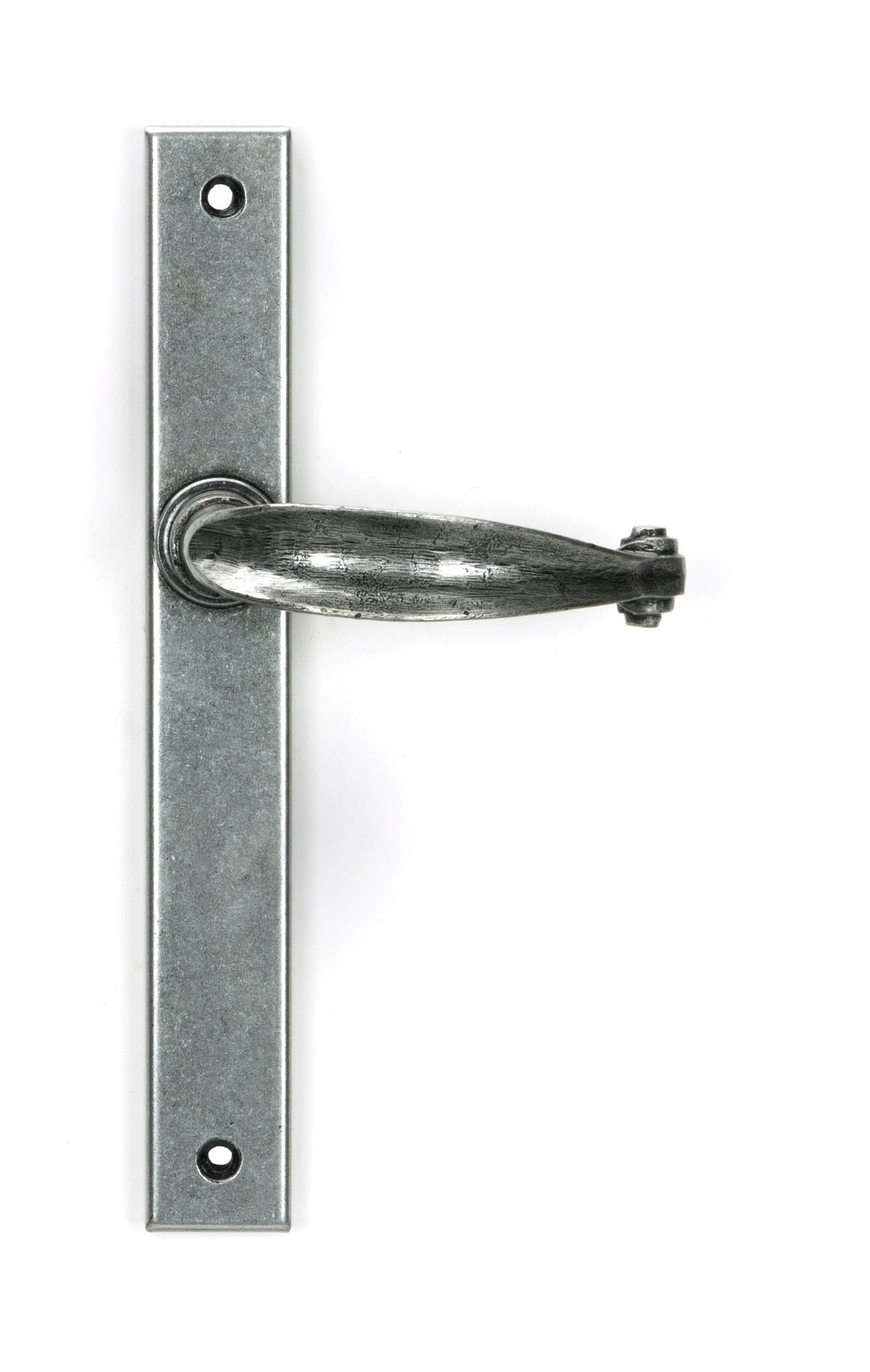 From The Anvil 46401 - Pewter Cottage Slimline Lever Espag. Latch Set