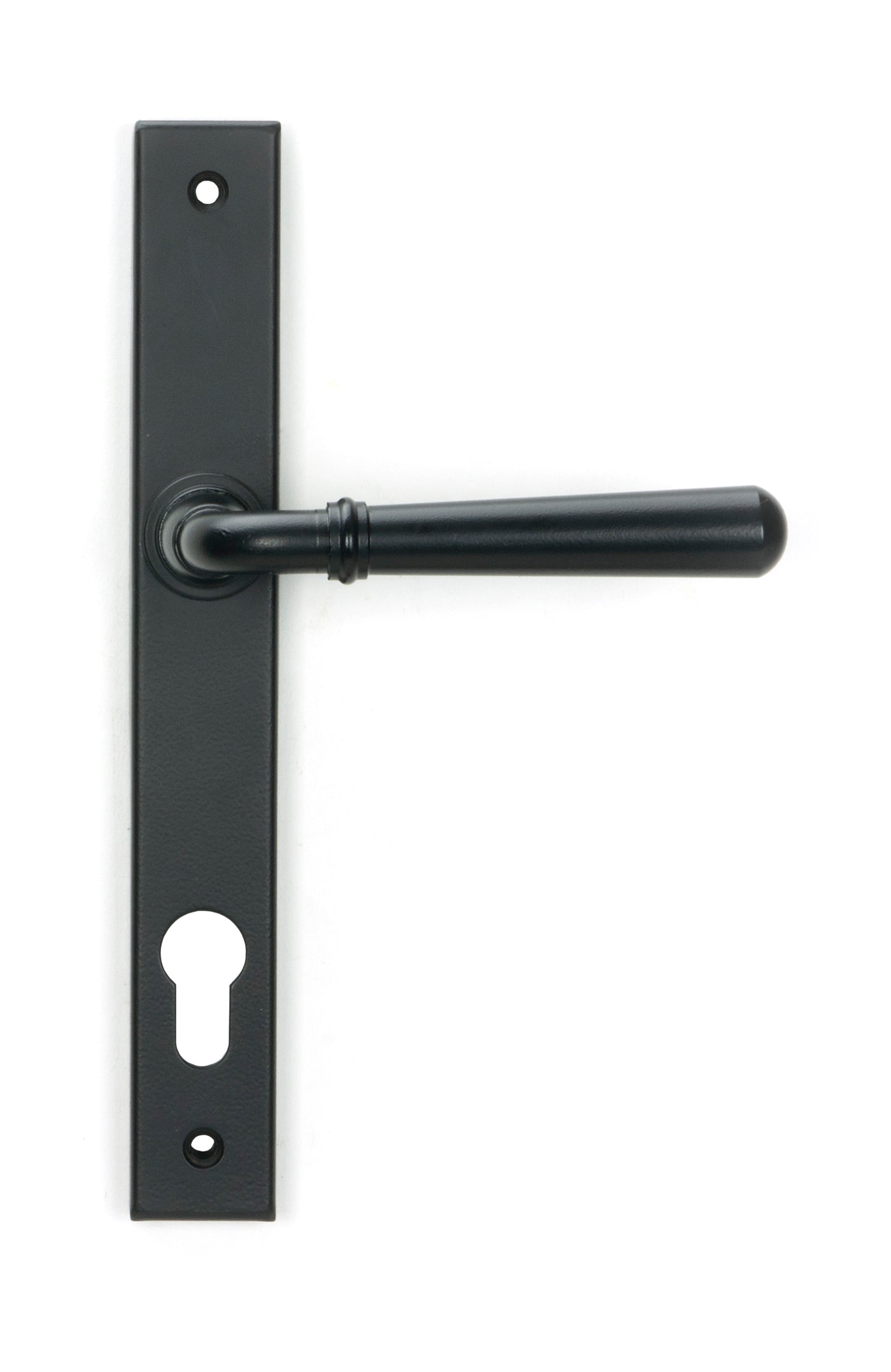 From The Anvil 46413 - Matt Black Newbury Slimline Lever Espag. Lock Set