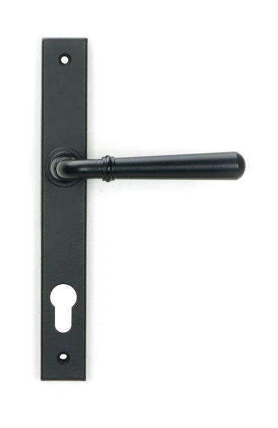 From The Anvil 46413 - Matt Black Newbury Slimline Lever Espag. Lock Set