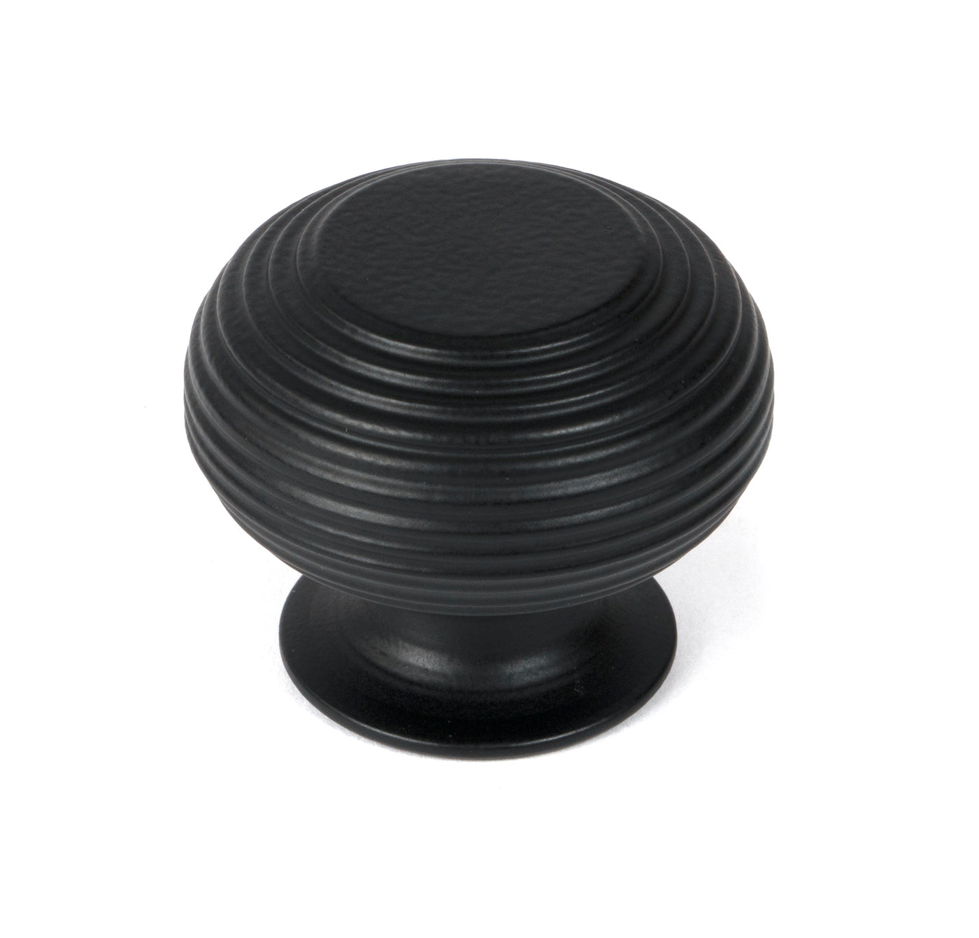 From The Anvil 46468 - Matt Black Beehive Cabinet Knob 40mm