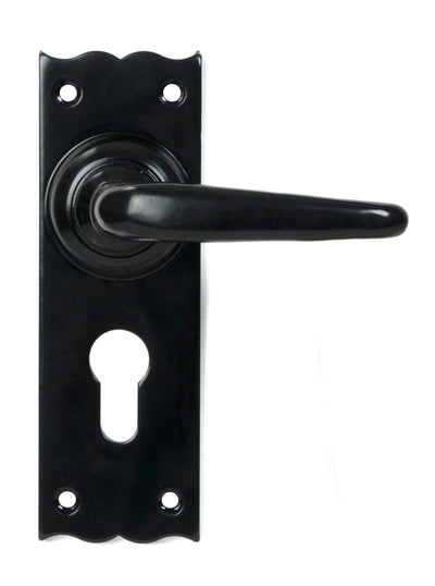 From The Anvil 46570 - Black Oak Lever Euro Lock Set