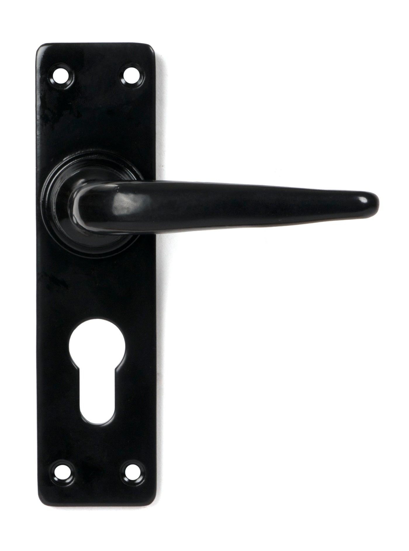 From The Anvil 46577 - Black Smooth Lever Euro Lock Set