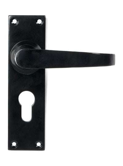 From The Anvil 46578 - Black Deluxe Lever Euro Lock Set