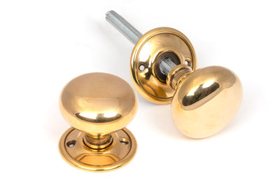 From The Anvil 46681 - Aged Brass Mushroom Mortice/Rim Knob Set