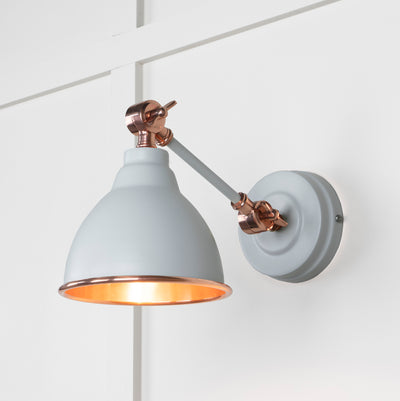 From The Anvil 49714SBI - Smooth Copper Brindley Wall Light in Birch