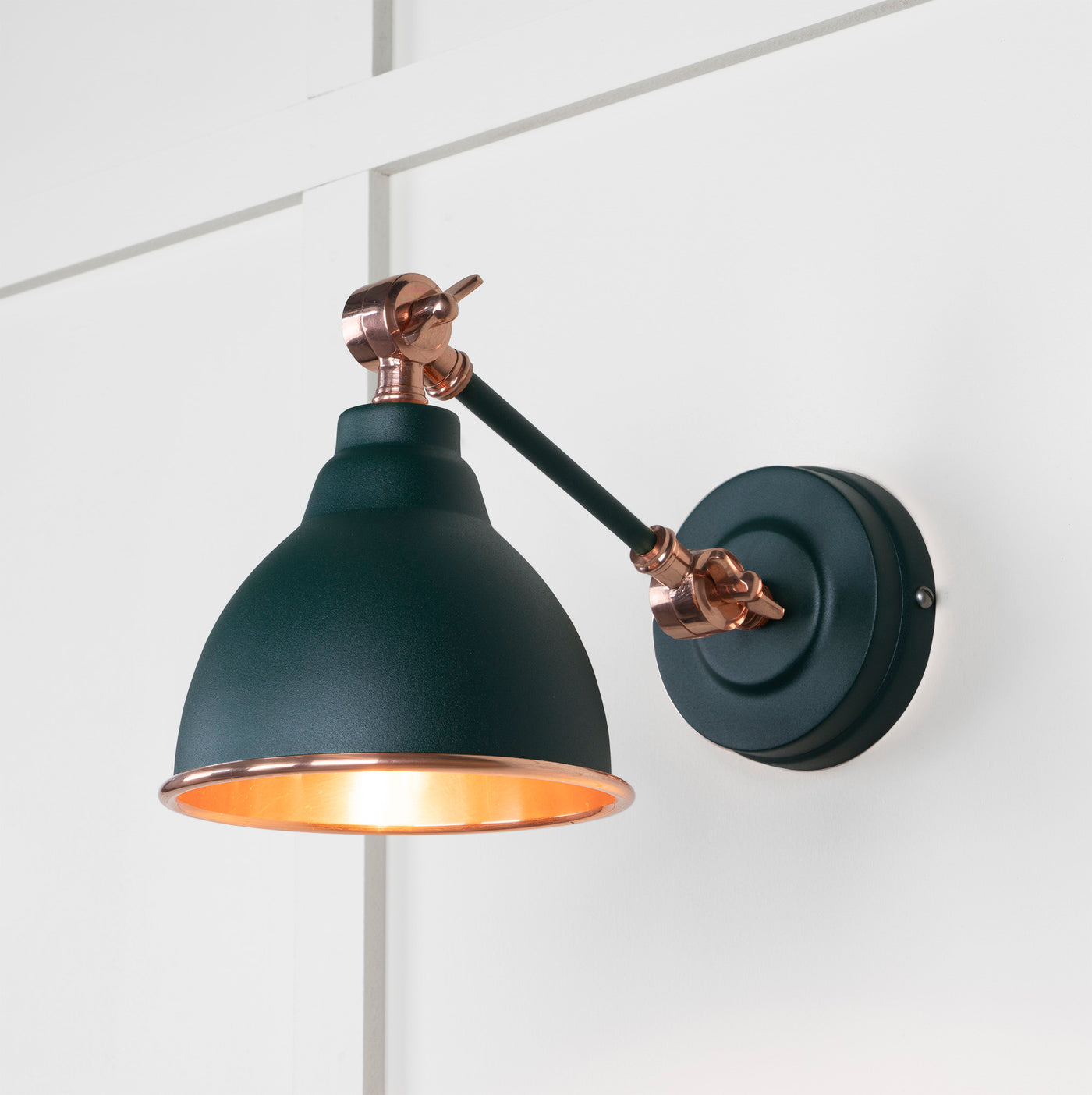 From The Anvil 49714SDI - Smooth Copper Brindley Wall Light in Dingle