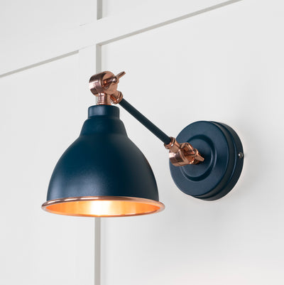 From The Anvil 49714SDU - Smooth Copper Brindley Wall Light in Dusk