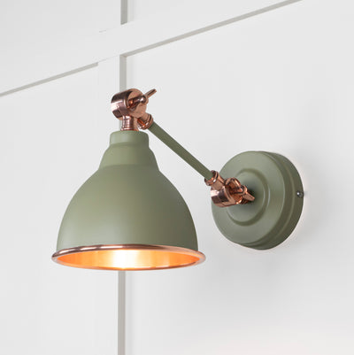 From The Anvil 49714STU - Smooth Copper Brindley Wall Light in Tump