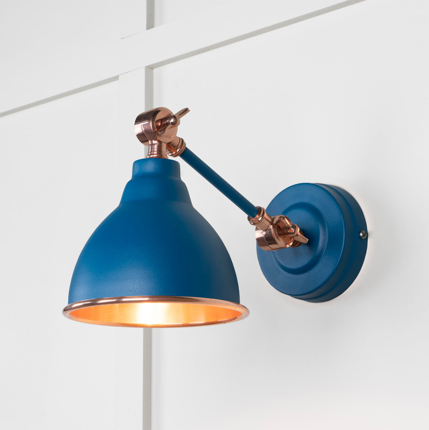 From The Anvil 49714SU - Smooth Copper Brindley Wall Light in Upstream