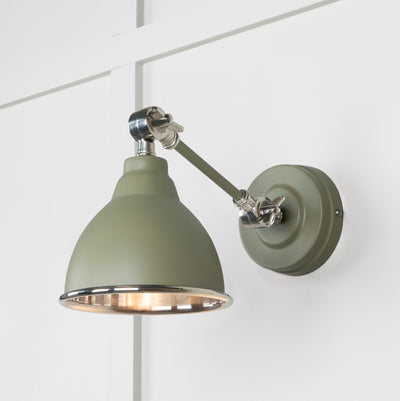 From The Anvil 49715STU - Smooth Nickel Brindley Wall Light in Tump