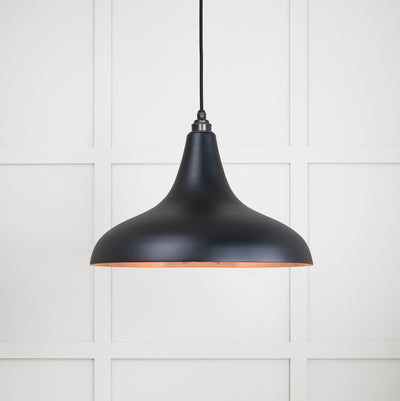 From The Anvil 49720SEB - Smooth Copper Frankley Pendant in Elan Black