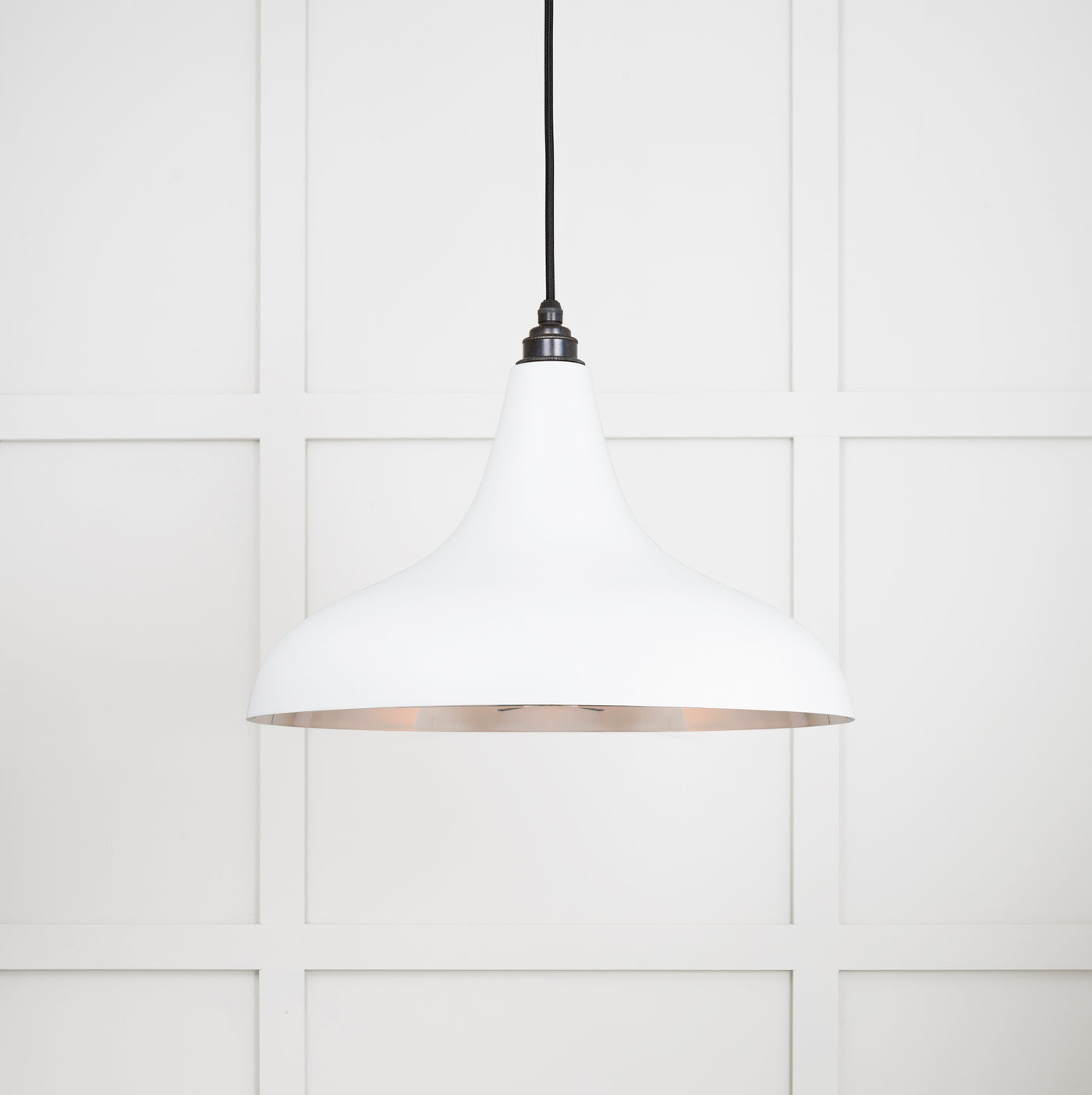 From The Anvil 49721SF - Smooth Nickel Frankley Pendant in Flock