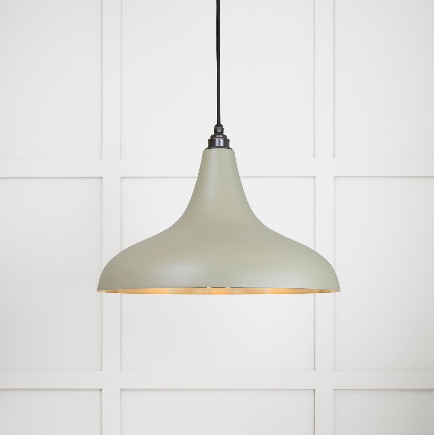 From The Anvil 49722STU - Smooth Brass Frankley Pendant in Tump