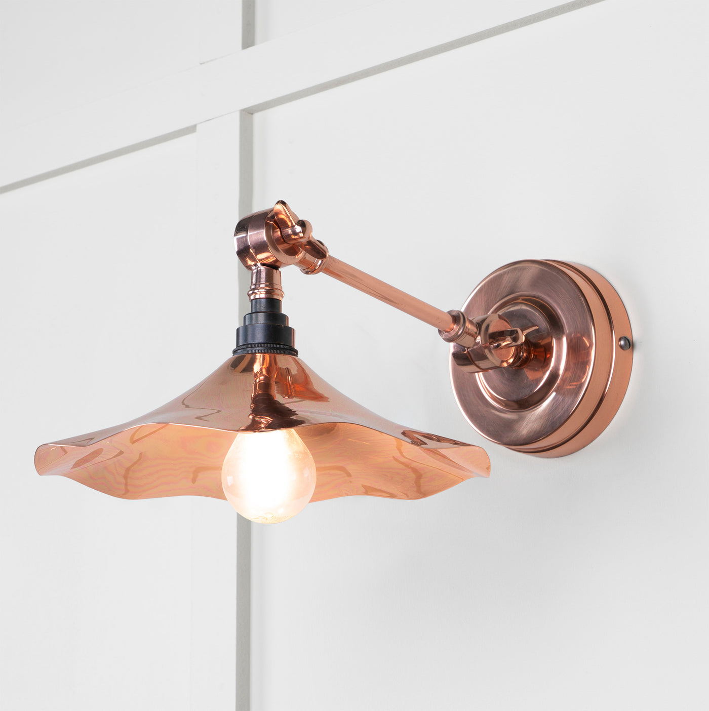 From The Anvil 49723 - Smooth Copper Flora Wall Light