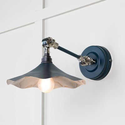 From The Anvil 49724SDU - Smooth Nickel Flora Wall Light in Dusk