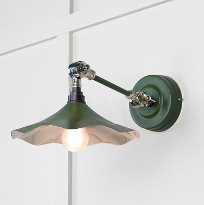 From The Anvil 49724SH - Smooth Nickel Flora Wall Light in Heath