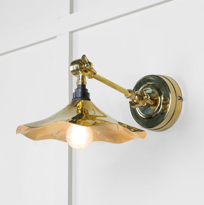 From The Anvil 49725 - Smooth Brass Flora Wall Light