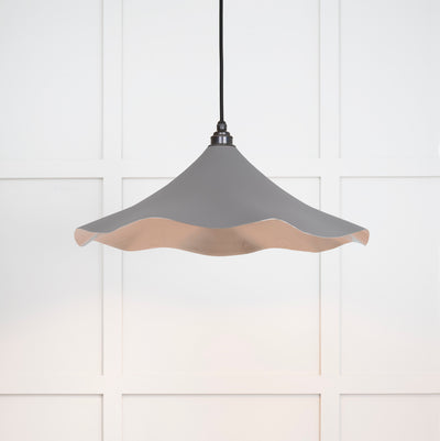 From The Anvil 49730SBL - Smooth Nickel Flora Pendant in Bluff