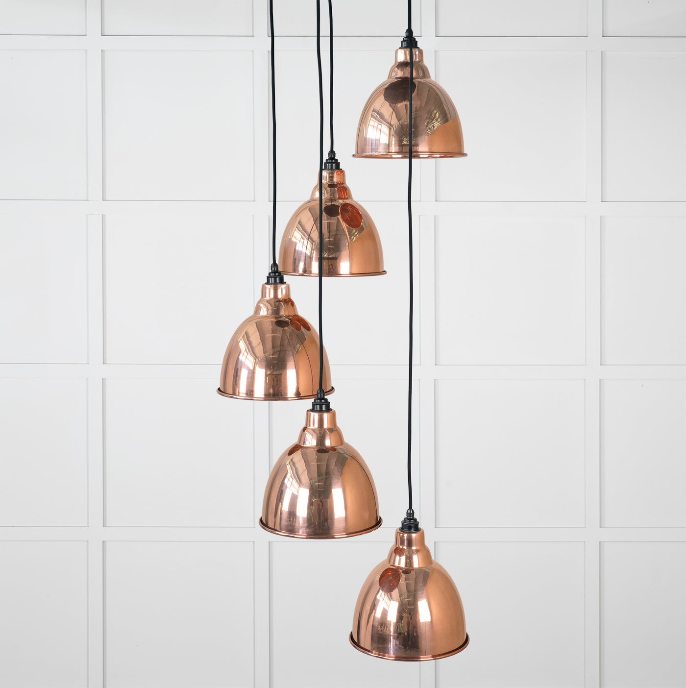 From The Anvil 49736 - Smooth Copper Brindley Cluster Pendant