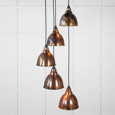 From The Anvil 49748 - Burnished Brindley Cluster Pendant