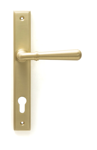 From The Anvil 50851 - Satin Brass Newbury Slimline Lever Espag. Lock Set