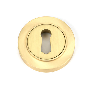 From The Anvil 50872 - Satin Brass Round Escutcheon (Plain)