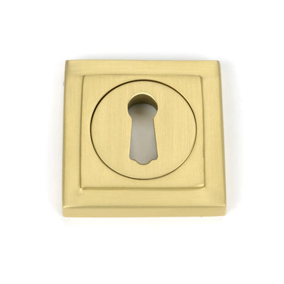 From The Anvil 50875 - Satin Brass Round Escutcheon (Square)