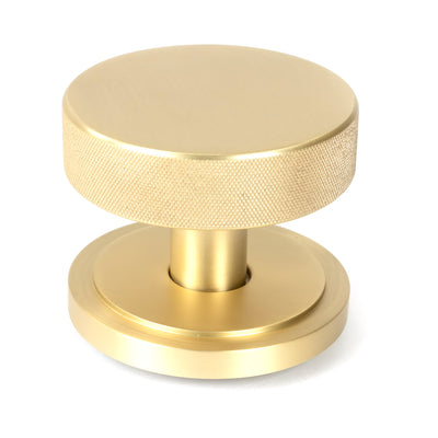 From The Anvil 50894 - Satin Brass Brompton Centre Door Knob (Art Deco)