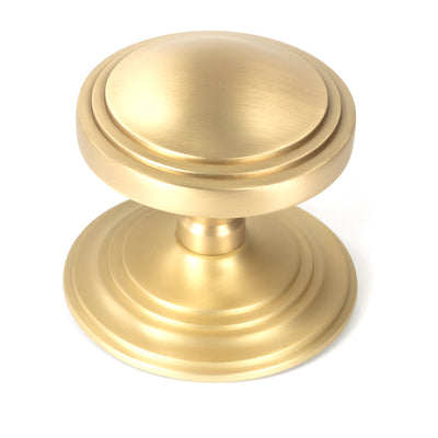 From The Anvil 50897 - Satin Brass Art Deco Centre Door Knob