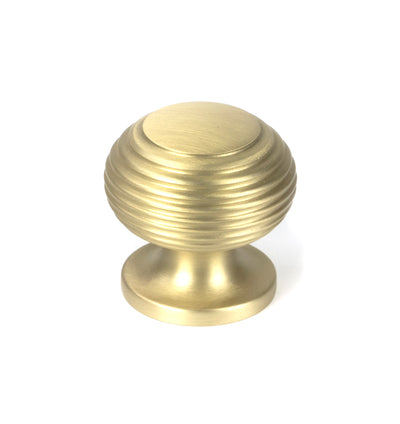 From The Anvil 50931 - Satin Brass Beehive Cabinet Knob 30mm