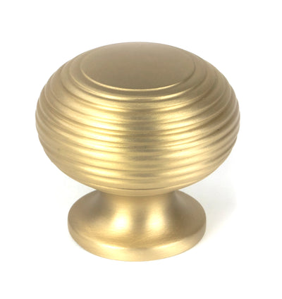 From The Anvil 50932 - Satin Brass Beehive Cabinet Knob 40mm