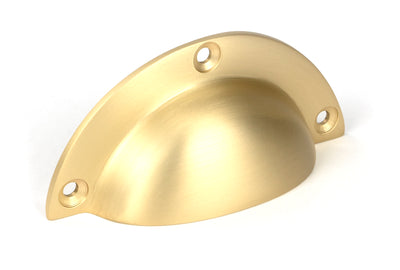 From The Anvil 50950 - Satin Brass 4" Plain Drawer Pull