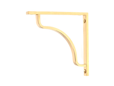 From The Anvil 51085 - Polished Brass Abingdon Shelf Bracket (150mm x 150mm)