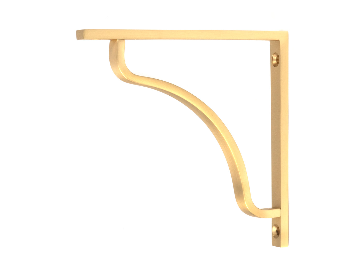 From The Anvil 51087 - Satin Brass Abingdon Shelf Bracket (150mm x 150mm)