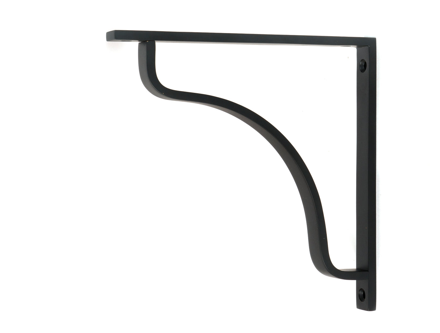 From The Anvil 51104 - Matt Black Abingdon Shelf Bracket (200mm x 200mm)