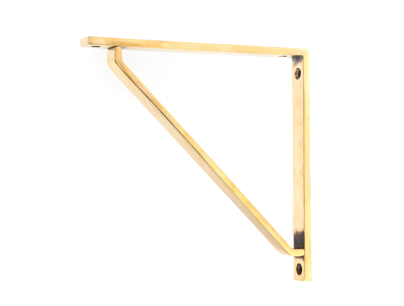 From The Anvil 51116 - Aged Brass Barton Shelf Bracket (200mm x 200mm)