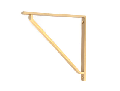 From The Anvil 51117 - Satin Brass Barton Shelf Bracket (200mm x 200mm)