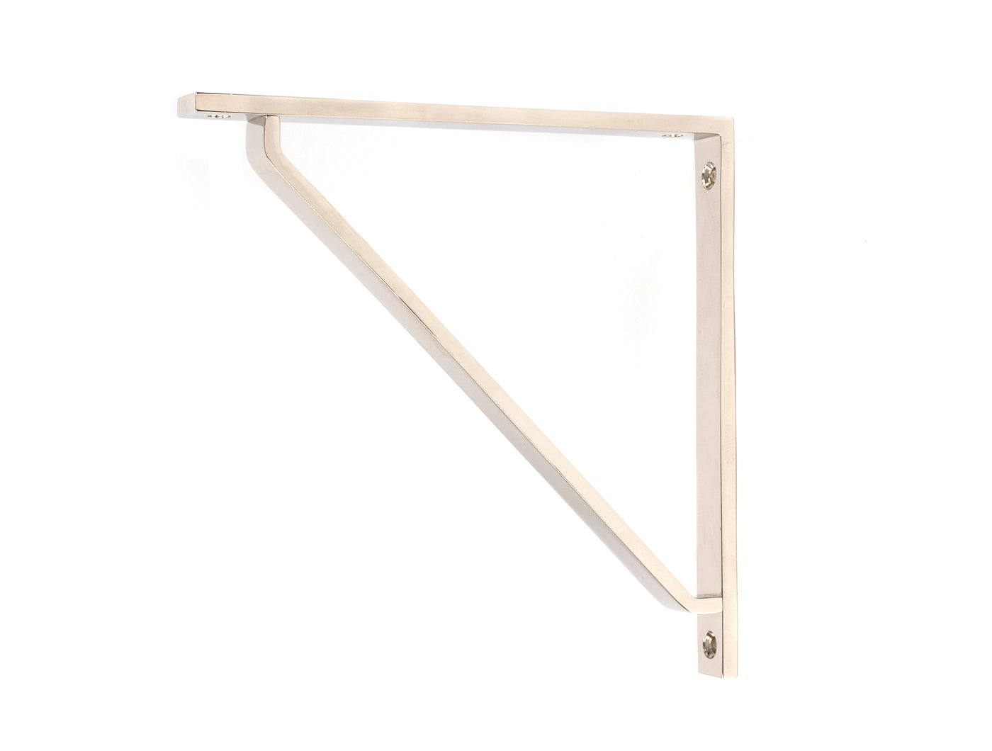 From The Anvil 51121 - Polished Nickel Barton Shelf Bracket (200mm x 200mm)