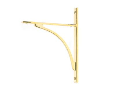 From The Anvil 51125 - Polished Brass Apperley Shelf Bracket (260mm x 200mm)