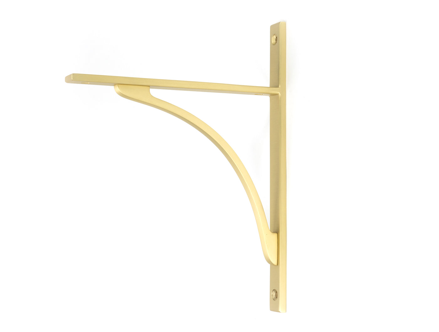 From The Anvil 51127 - Satin Brass Apperley Shelf Bracket (260mm x 200mm)