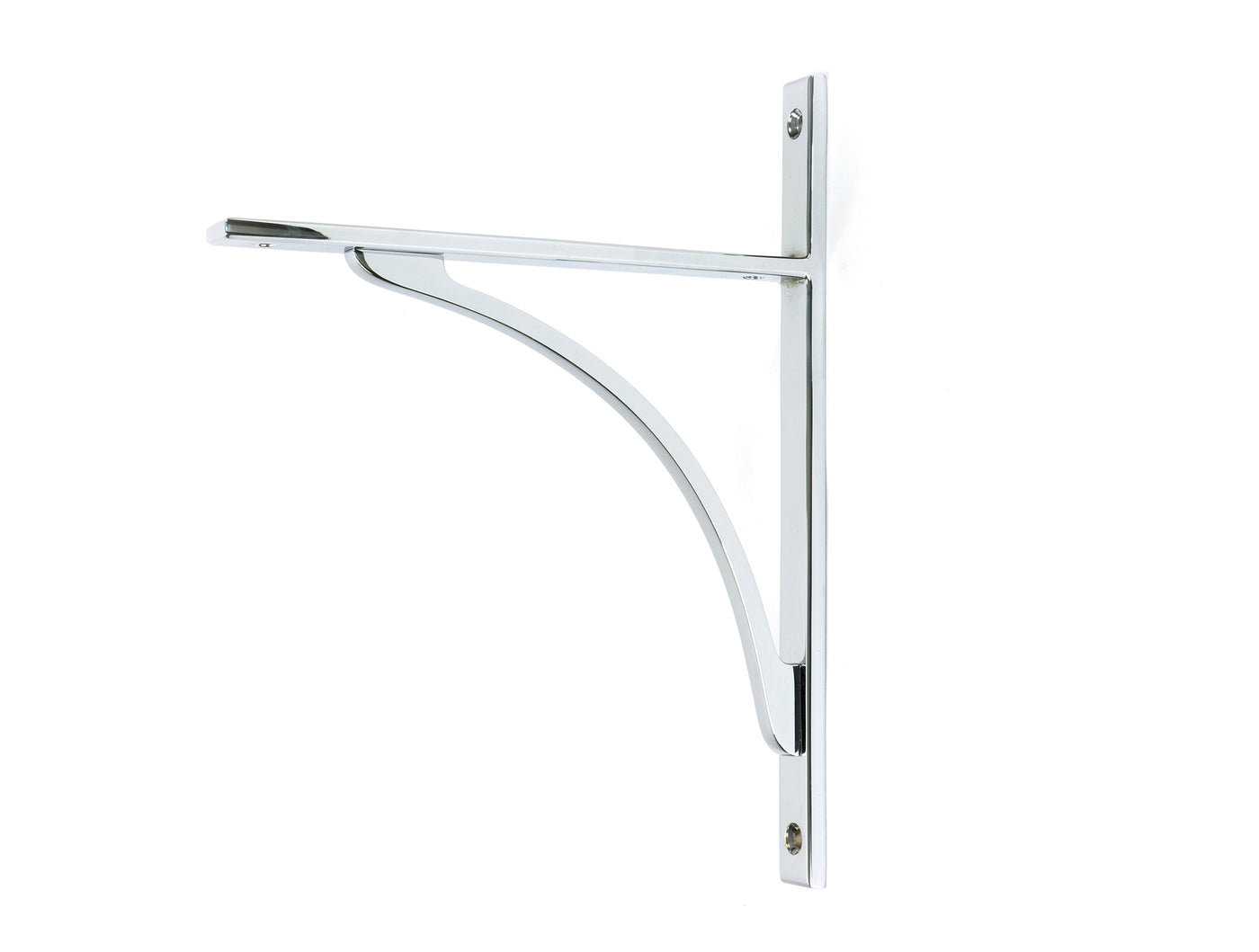 From The Anvil 51129 - Polished Chrome Apperley Shelf Bracket (260mm x 200mm)