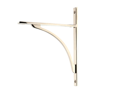 From The Anvil 51131 - Polished Nickel Apperley Shelf Bracket (260mm x 200mm)