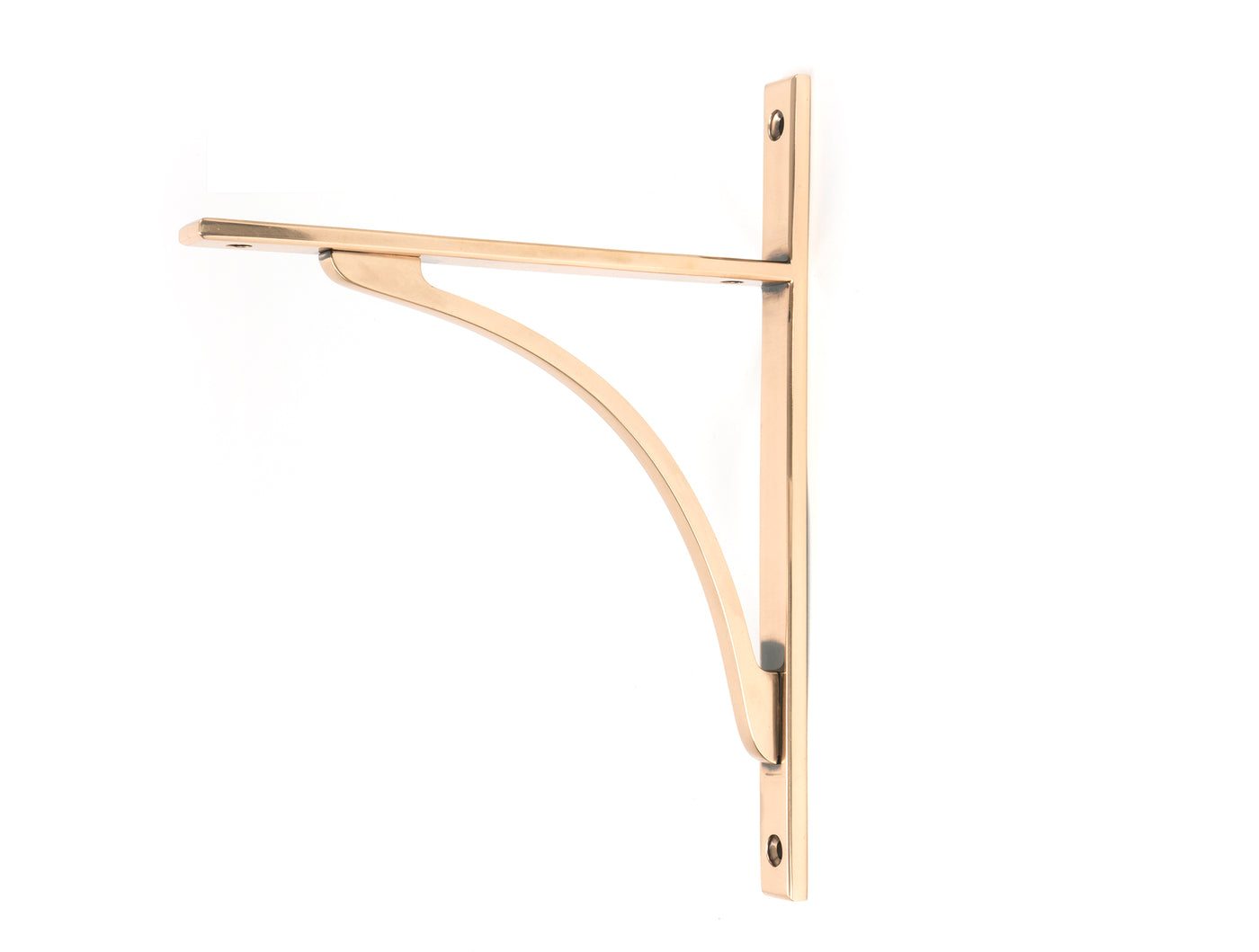 From The Anvil 51133 - Polished Bronze Apperley Shelf Bracket (260mm x 200mm)