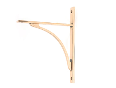 From The Anvil 51133 - Polished Bronze Apperley Shelf Bracket (260mm x 200mm)