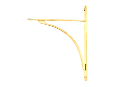 From The Anvil 51135 - Polished Brass Apperley Shelf Bracket (314mm x 250mm)