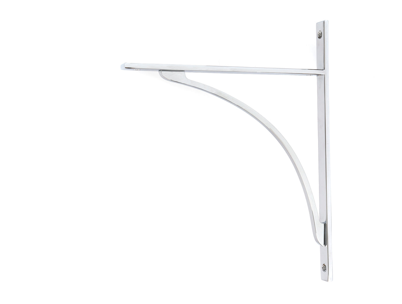 From The Anvil 51139 - Polished Chrome Apperley Shelf Bracket (314mm x 250mm)