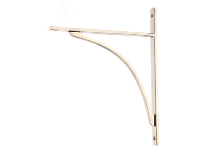 From The Anvil 51141 - Polished Nickel Apperley Shelf Bracket (314mm x 250mm)