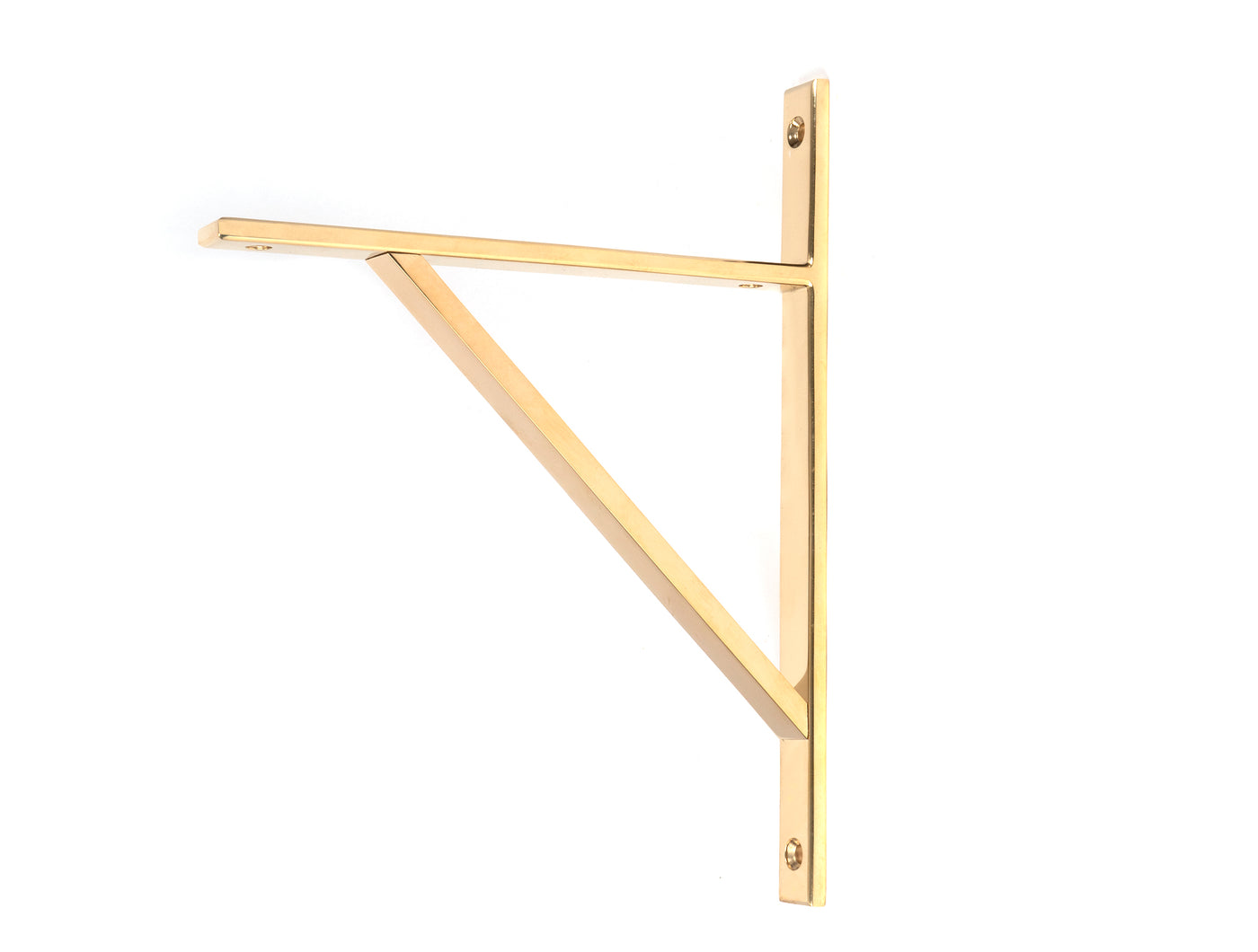 From The Anvil 51145 - Polished Brass Chalfont Shelf Bracket (260mm x 200mm)